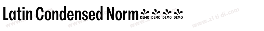 Latin Condensed Norm字体转换